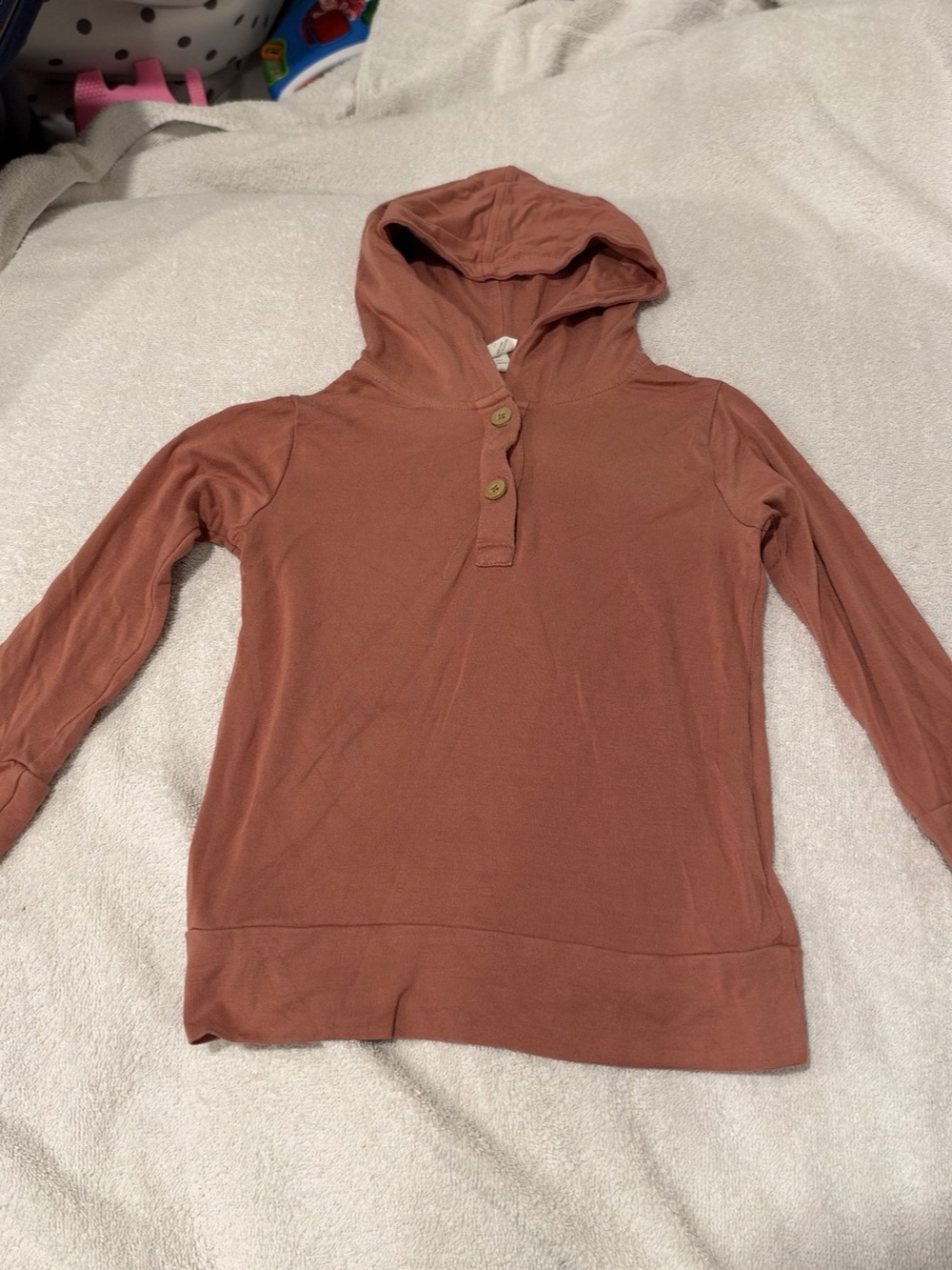 Kate Quinn The Woods 2T Brown Burnt Orange Hoodie Modal